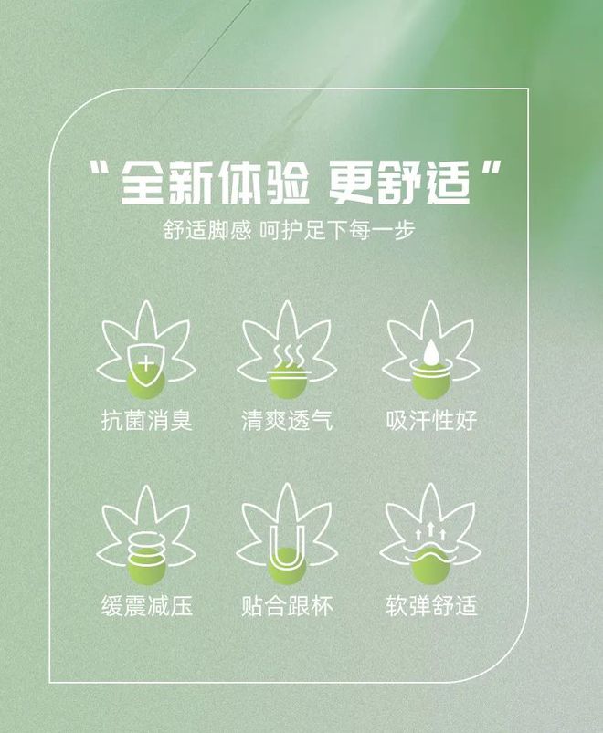 垫全方位呵护你的运动健康球王会体育网站草本抗菌鞋(图2)